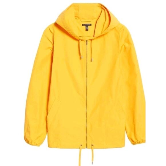 EILEEN FISHER Women's Hooded Windbreaker Front Zip Jacket Mango Orange Sz M - Picture 3 of 13